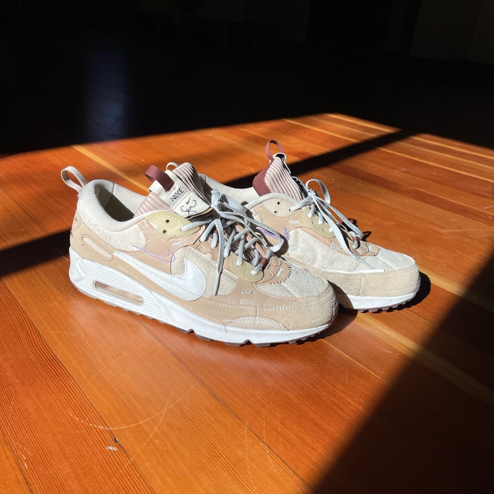 Serena Williams X Nike Collab Air Max Beige and White Trainers
